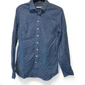 Southern Tide Boys Blue Checkered Long Sleeve Button-Up Shirt Size 2